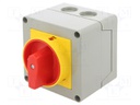 Switch: cam switch; Stabl.pos: 2; 16A; 0-1; Mounting: in housing