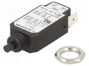 Circuit breaker; Urated: 240VAC; 48VDC; 0.4A; SPST; Poles: 1; screw