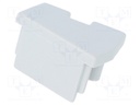 Cap for LED profiles; grey; ABS; Application: EDGE10