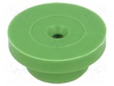 Fuse acces: washer; Colour: green; Mat: silicone