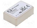 Isolated Board Mount DC/DC Converter, 4:1 Input, ITE, 2 Output, 8 W, 15 V, 265 mA, -15 V