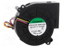 Fan: DC; blower; 12VDC; 97x95x33mm; 71.7m3/h; 58dBA; ball bearing