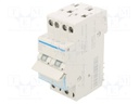 Module: toggle switch; Poles: 2; 230VAC; 25A; IP20; DIN; Stabl.pos: 3