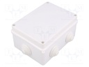 Enclosure: junction box; X: 118mm; Y: 157mm; Z: 94mm; wall mount