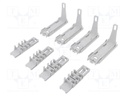 Set of mounting brackets for mounting DIN rails; L: 75mm