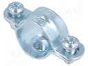 T-bolt clamp; W: 46mm; Clamping: 18.5÷20mm; steel; Plating: zinc