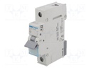 Circuit breaker; 400VAC; Inom: 4A; Poles: 1; DIN; Charact: C; 6kA