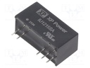 Isolated Board Mount DC/DC Converter, Regulated, ITE, 1 Output, 2 W, 15 V, 133 mA