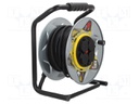 Extension lead; reel,with non-rotating sockets; Sockets: 4; 30m