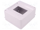 Enclosure: for modular components; IP30; white; No.of mod: 6; ABS