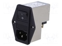 Connector: AC supply; socket; male; 6A; 250VAC; IEC 60320; -25÷85°C