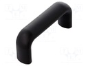 Handle; Mat: technopolymer (PP); black; H: 44mm; L: 100mm; W: 23mm