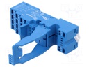 Socket; PIN: 14; 10A; 250VAC; Mounting: DIN; Leads: spring clamps