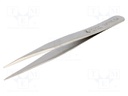 Tweezers; 120mm; Blades: straight; SMD