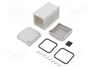 Enclosure: shielding; X: 65.8mm; Y: 110mm; Z: 65.8mm; aluminium; IP67