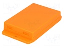 Enclosure: multipurpose; X: 70.6mm; Y: 105mm; Z: 20.5mm; ABS; orange