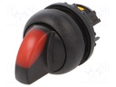 Switch: rotary; Stabl.pos: 1; 22mm; red; Illumin: M22-FLED,M22-LED