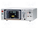 Meter: safety tester; TFT 7"; Utest: 0.05÷5kV; 1kVA; True RMS AC