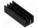 Heatsink: extruded; black; L: 17mm; W: 6.3mm; H: 4.8mm; 51K/W