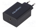 Power supply: switched-mode; 3A; Out: USB C; 30W; 220÷240VAC