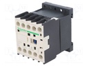 Contactor, DIN Rail, Panel, 690 VAC, DPST-NO, DPST-NC, 4 Pole