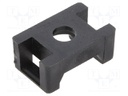 Screw mounted clamp; Application: for cable ties