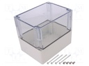 Enclosure: multipurpose; X: 120mm; Y: 160mm; Z: 140mm; EURONORD; grey