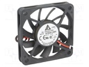 Fan: DC; axial; 60x60x10mm; 26.4m3/h; 29dBA; ball bearing; 3600rpm