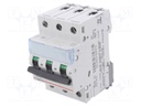 Circuit breaker; 400VAC; Inom: 1A; Poles: 3; DIN; Charact: C; 6kA