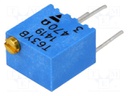 Potentiometer: mounting; 470Ω; 250mW; No.of mech.turns: 15±5; ±10%