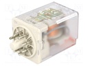 Relay: electromagnetic; DPDT; Ucoil: 48VAC; 10A/250VAC; 10A/24VDC