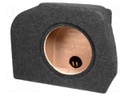 Car loudspeaker enclosure; MDF; black melange; textil; 15l; 250mm