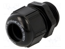 Cable gland; M20; 1,5; IP68; Mat: polyamide; black