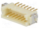 Socket; wire-board; male; DF13; 1.25mm; PIN: 7; SMT; on PCBs