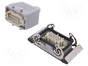 Connector: HDC; male + female; plug + socket; HE; PIN: 10; 10+PE