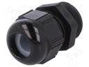 Cable gland; PG13,5; IP68; Mat: polyamide; black