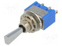 Switch: toggle; Pos: 3; SP3T; ON-OFF-ON; 6A/125VAC; -10÷55°C; 1kV