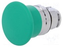 Switch: push-button; Stabl.pos: 1; 22mm; green; Illumin: none; IP66