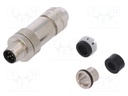 Plug; M12; PIN: 5; male; B code-Profibus; for cable; screw terminal