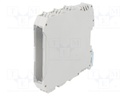 Enclosure: for DIN rail mounting; polyamide; grey; UL94V-0