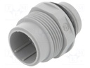 Socket; Connector: DIN 43651; NR; male; PIN: 7; w/o contacts; 10A