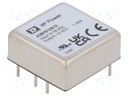 Isolated Board Mount DC/DC Converter, 2:1 Input, ITE, 1 Output, 15 W, 12 V, 1.3 A