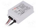 Power supply: switched-mode; LED; 45W; 54÷90VDC; 500mA; 90÷295VAC