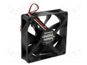 Fan: DC; axial; 24VDC; 92x92x25mm; 58.8m3/h; 22dBA; ball bearing