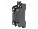 Socket; PIN: 8; 15A; 250VAC; H: 12mm; W: 22mm; for DIN rail mounting