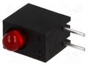 LED; in housing; red; 3mm; No.of diodes: 1; 20mA; Lens: diffused,red