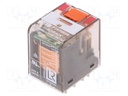 Relay: electromagnetic; 4PDT; Ucoil: 24VAC; 6A/250VAC; 6A/30VDC; 6A