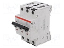 Circuit breaker; 415VAC; 25A; for DIN rail mounting; Charact: C