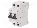 Circuit breaker; 230/400VAC; Inom: 6A; Poles: 2; DIN; Charact: B