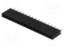 Socket; pin strips; female; PIN: 16; straight; 2.54mm; THT; 1x16